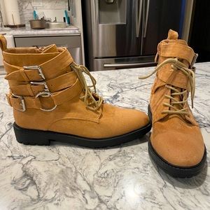 Moto Suede Boots